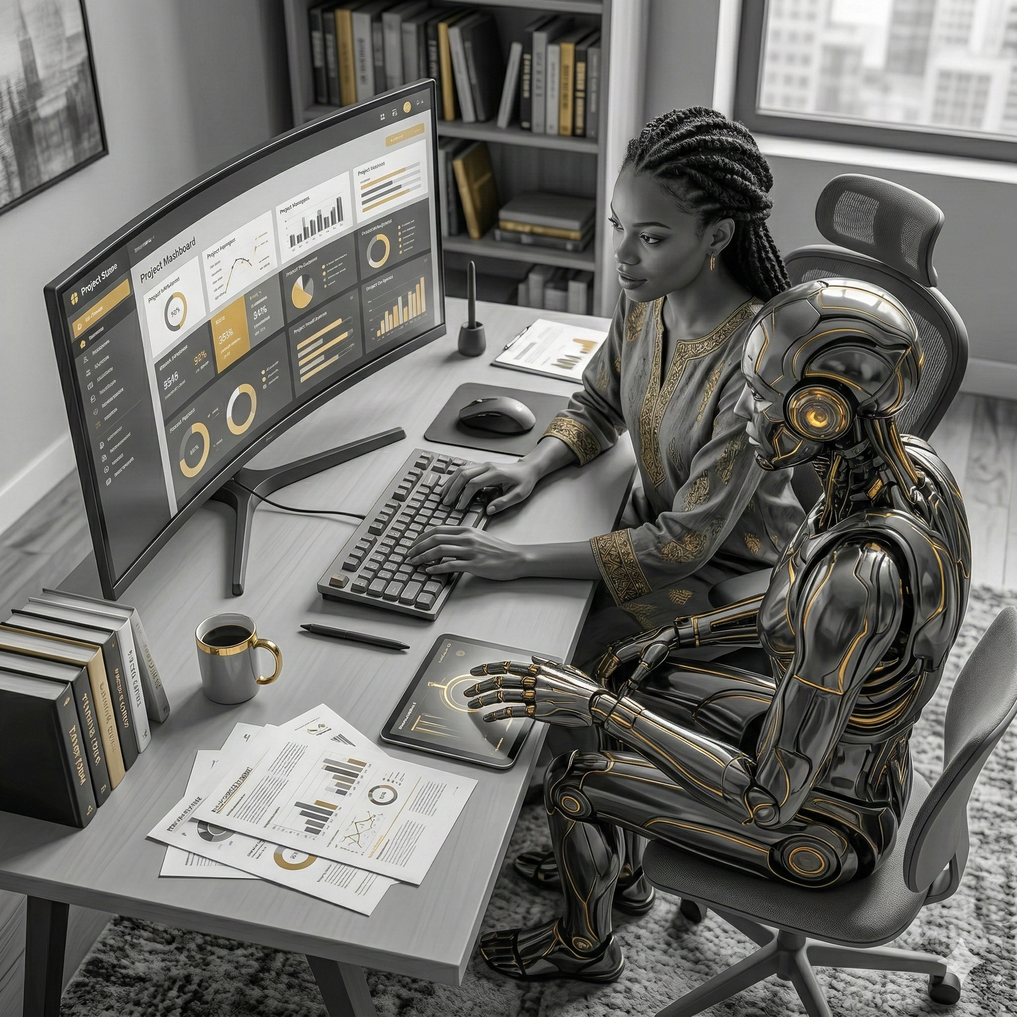 Social worker using AI to prepare for a child protection conference